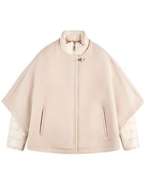 Fay 3-In-1 Double-Sided Wool And Cashmere Cape - Natural