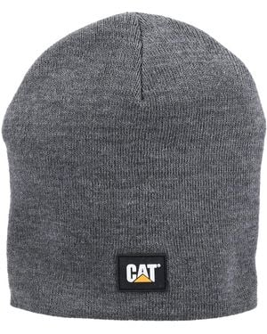 Caterpillar Logo Knit Adults Beanie Hat - Grey