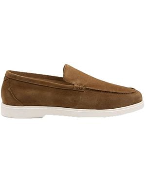 Loake Tuscany Suede Casual Shoe Chestnut - Brown