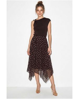 Bianco Lucci Elastane Skirt - Purple