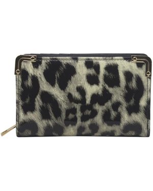 SVNX Shine Leopard Print Purse - Metallic