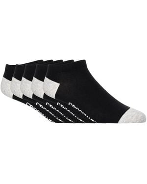 Crosshatch Vitalblack Trainer Socks (Pack Of 5)