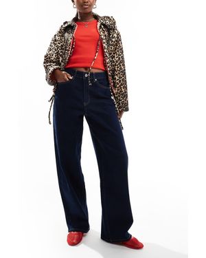 Miss Selfridge Denim Baggy Jean - Blue