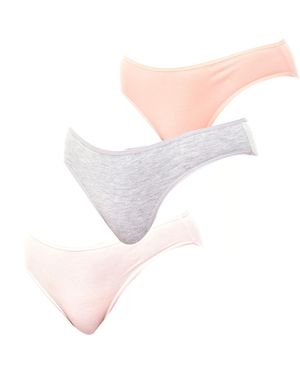 Kisses&Love Pack Of 3 Kl10000 Cotton Knickers - White