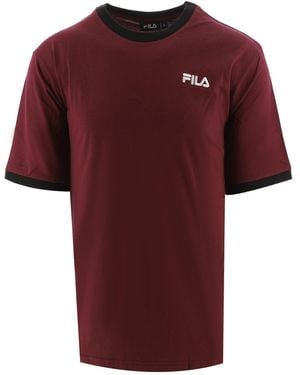 Fila Tawny Port Aster T-Shirt - Red