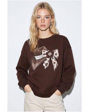Bianco Lucci Sweatshirt - Brown