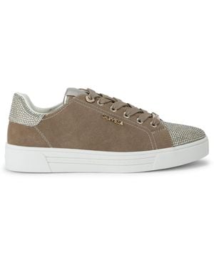 Carvela Kurt Geiger Suede Daze Toe Cap Trainers - Brown