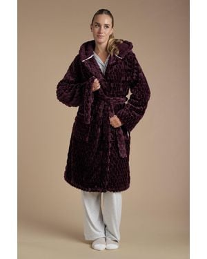 Tokyo Laundry Honeycomb Textured Dressing Gown - Black