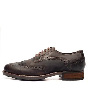 Catesby England Appleby Leather Brogue Shoes - Black