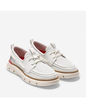 Cole Haan 4.Zerogrand Regatta Nylon Blanc De Loafers - White
