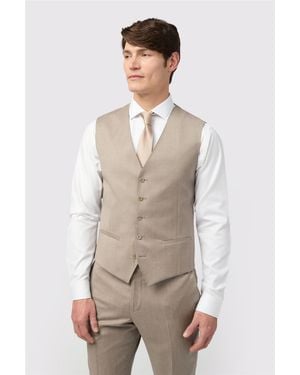 Alexandre Silver Label V-Neck Tailored Suit Waistcoat - Natural