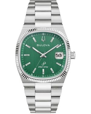 Bulova Super Seville Watch 96B439 Stainless Steel - Green