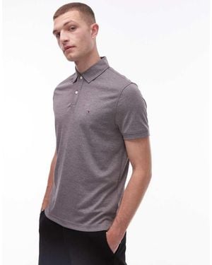 Tommy Hilfiger Oxford Regular Polo Shirt - Purple