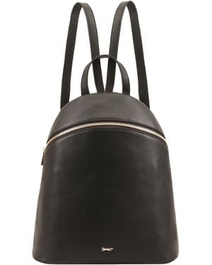 Paul Costelloe Panoma Leather Backpack Bag - Black