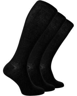 Steve Madden 3 Pairs Multipack Knee High Merino Wool Socks - Black