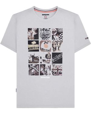 Lambretta Ss24 Photo Print T-Shirt Cotton - Grey