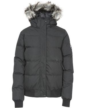 Trespass Ladies Kendrick Waterproof Breathable Padded Down Coat - Grey