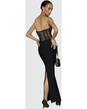 River Island Maxi Dress Sleeveless Lace Corset - White