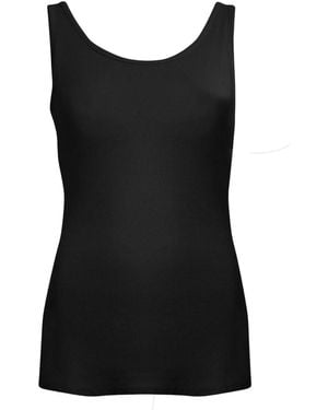 Secret Label Support Ribbed Vest Top - Black