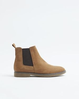 River Island Chelsea Boots Suede - White