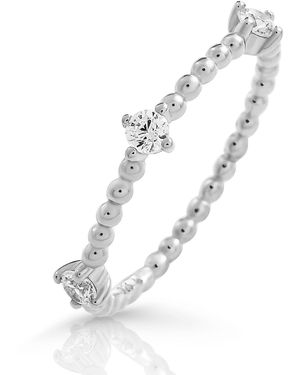 Orphelia 'Sparkle' 925 Sterling Ring - White