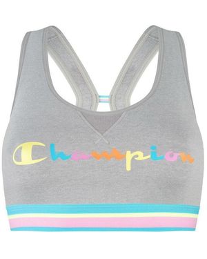 Champion Y08R0 Authentic Crop Top - Blue