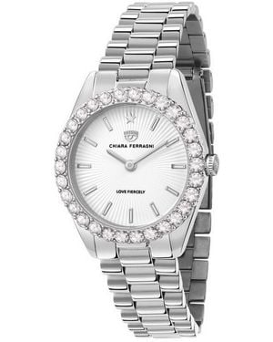 Chiara Ferragni Ladies Watch Quartz Stainless Steel - Metallic