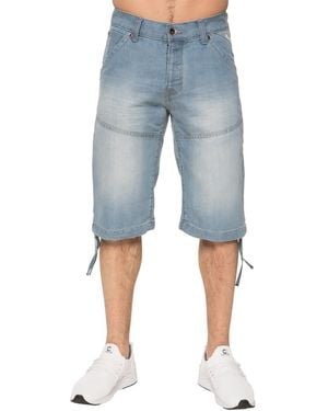 Enzo Casual Designer Shorts - Blue