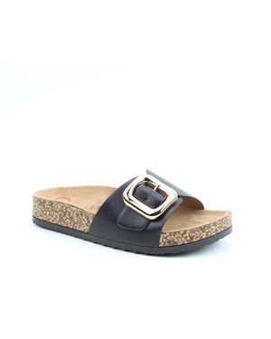 Heavenly Feet Iggy Mules Sandals - Black