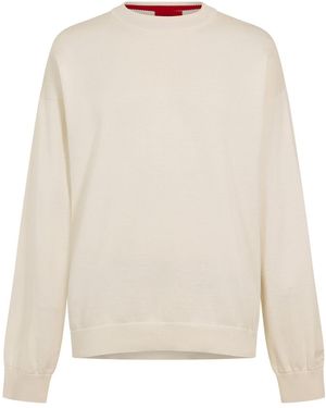 HUGO Swart Crew Sweatshirt - White