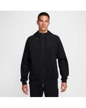 Nike Dri Fit Uv Zip Up Hoodie - Black