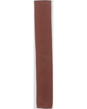 Twisted Tailor Jagger Knitted Tie - Brown