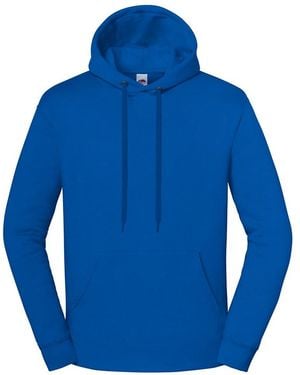 Fruit Of The Loom Adult Iconic Premium Hoodie (Royal) - Blue