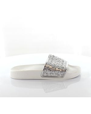 Slydes Sky Dames Wit/zilver Sliders