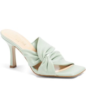 Jones Bootmaker Leather Mule Heels - White