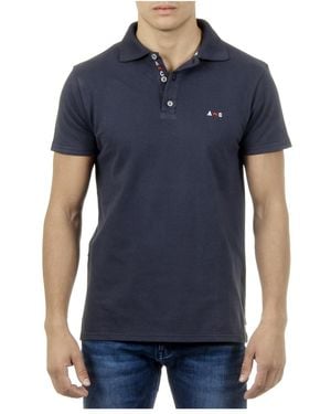Andrew Charles by Andy Hilfiger Polo Short Sleeves Dark Sefu - Blue