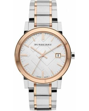 Burberry Bu9006 Watch The City Two Tone Rose - Metallic