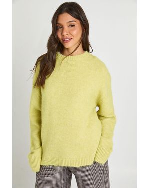 Boohoo Super Soft Crew Neck Jumper - Yellow