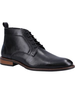 Hush Puppies Declan Veterschoenen Leer Zwarte Boots