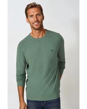 Crew Neck Jumper - Green