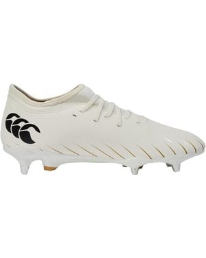 Canterbury Adult Speed Falcon Team Firm Ground Rugby Boots (Snow) - White