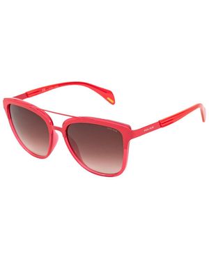 Police Orange Metal Sunglasses - Red