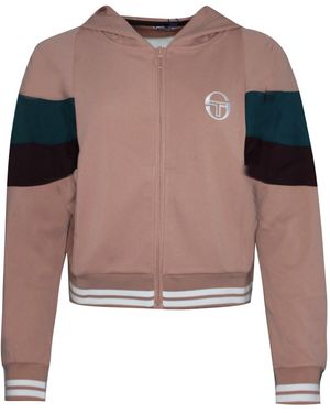 Sergio Tacchini Ilma Hoodie Zip Up Sweatshirt Cardigan 37762 712 Textile - Pink