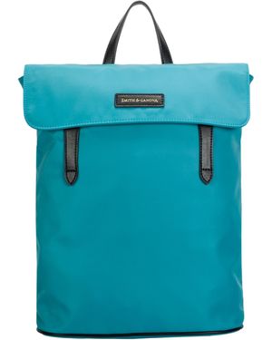 Smith & Canova Nylon Flapover Backpack - Blue