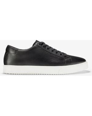 Clarks Lockton Lace Leather Trainers - Black