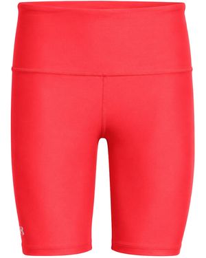 Under Armour Heatgear Neon Bike Shorts - Red