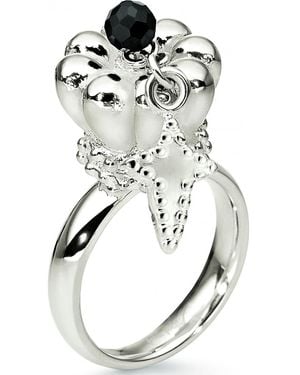 Folli Follie 3R2F007K-54 Ladies Ring - White