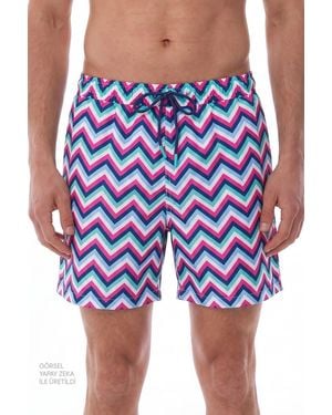 Penti Zigzag Revival Shorts - Blue