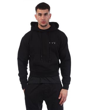 Off-White c/o Virgil Abloh Off Paint Over Hoodie - Black