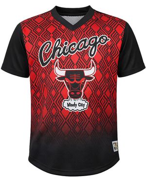 Mitchell & Ness Nba Chicago Bulls Winning Shot Mesh T-Shirt - Red